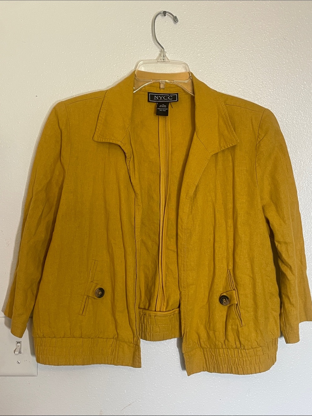 NYCC Women's Mustard Yellow Lightweight Blazer